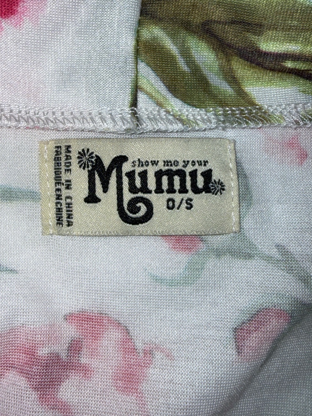 Show Me Your Mumu Cream Floral Robe with Pink and Sage Accents